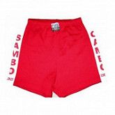 Шорты для самбо одобрены FIAS red