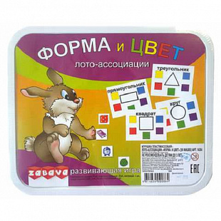 Игрушка пластмассовая - Лото-ассоциации "Форма и цвет" 14304