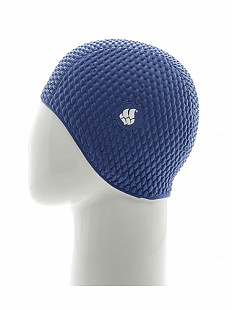 Шапочка для бассейна (плавания) женская Mad Wave Bubble blue