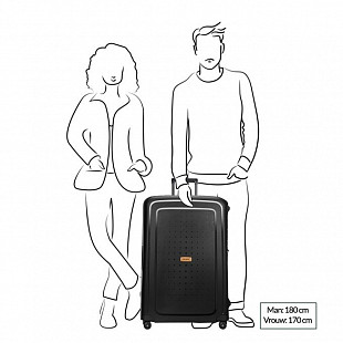 Чемодан Samsonite S'CURE ECO 81см CN0*18 008 grey
