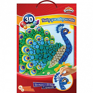 Набор для детского творчества Dalis Мозаика из пластилина Павлин MC-306