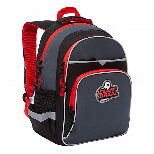 Рюкзак школьный GRIZZLY RB-157-3 /1 black/red