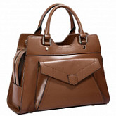 Женская сумка из кожи Pola 9035Ж brown