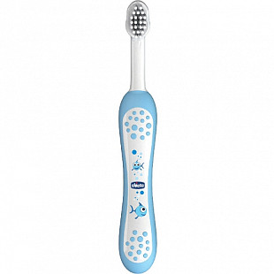 Зубная щетка с эргономичной ручкой Chicco 6+ мес 00006958200000 blue