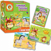 Игра настольная Магнитные фигурные пазлы VT1504-32