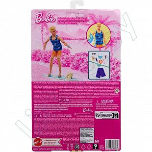 Кукла Barbie Кен с доской для серфинга (HPT49 HPT50)