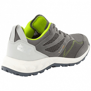 Кроссовки мужские Jack Wolfskin Woodland Vent Low M grey / lime