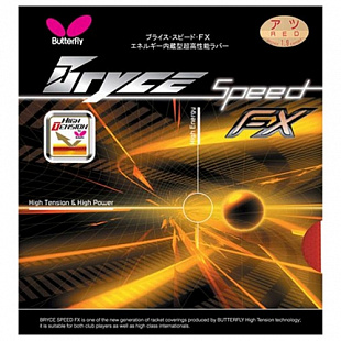 Накладка для ракеток Butterfly Bryce Speed Fx red