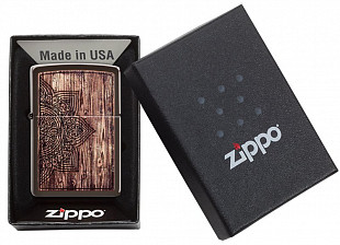 Зажигалка Zippo Wood Mandala Design 49184