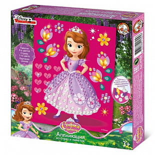 Аппликация из страз и пайеток Десятое Королевство "София прекрасная" Дисней 01825