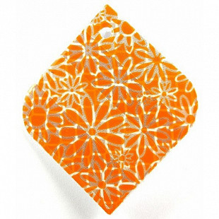 Брелок световозвращающий Cova Цветочная поляна orange