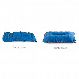 Подушка самонадувающаяся Naturehike Sponge Automatic Pillow Dark Blue