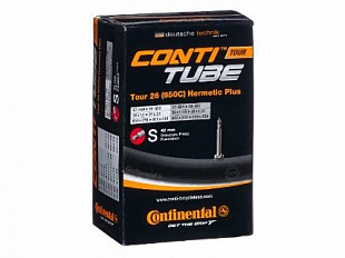 Велокамера Continental Tour 26" Hermetic Plus, 37-559/47-597, S42, велониппель, 01822710000