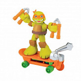 Игрушка Turtles Фигурка 6 см Майки со скейтбордом, серия Half Shell Hero 96103