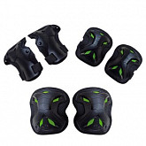 Комплект защиты для роликовых коньков RGX 115 black/green