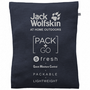 Футболка женская Jack Wolfskin Jwp 3/4 T W night blue