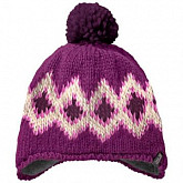 Шапка детская Jack Wolfskin Diamond Knit Cap Kids dark peony