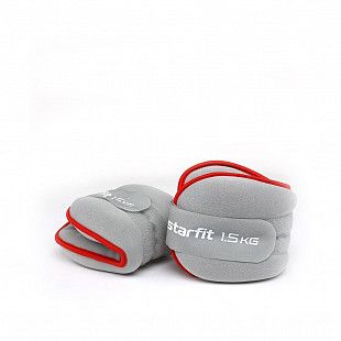 Утяжелители Starfit WT-501 универсальные 1,5 кг red/grey