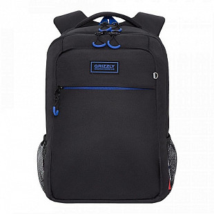 Рюкзак школьный GRIZZLY RB-156-1 /1 black/blue