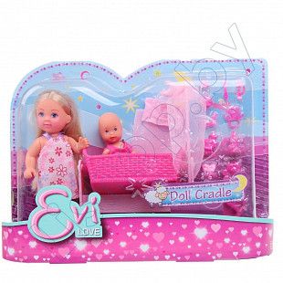 Кукла Evi Love Doll Cradle (105736242) pink