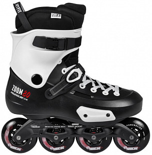 Роликовые коньки Powerslide Zoom Pro 80 мм 880237 white/black