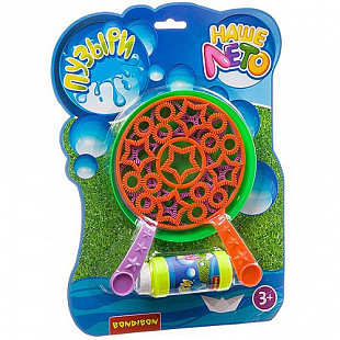 Набор Bondibon мыльные пузыри 110 мл с рамками и тарелкой-фрисби "Наше Лето" ВВ2803 (2шт)