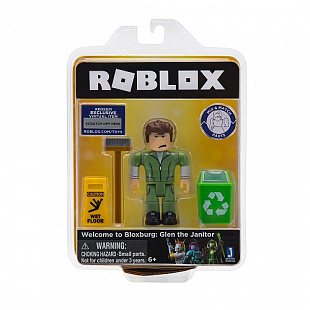Фигурка Roblox Добро пожаловать в Блоксбург Уборщик Глен ROG0106
