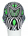 Шапочка для бассейна (плавания) взрослая Mad Wave Silicone Printed Stripes green