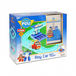 Набор Robocar Poli маленький трек с Умной машинкой Рой 83272