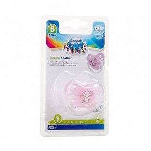 Пустышка Canpol babies Little Cutie Силиконовая Ортодонтическая 6-18 мес. (23/266) pink