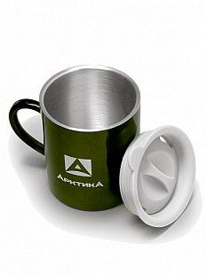 Термокружка Арктика  с ручкой невакуумная 400 мл 802-400 green