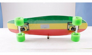 Скейтборд Triumf Active Shark TLS-2206 green/yellow/red