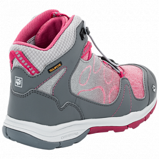 Ботинки детские Jack Wolfskin Grivla Texapore Mid G azalea red