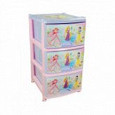 Комод Дисней №1 для девочек 3-х секционный М1629