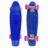 Penny board (пенни борд) Atemi APB-2.15 Dark blue (с LED-подсветкой)