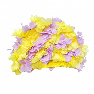 Шапочка для плавания Zez Sport BZ-H yellow/pink