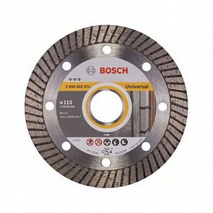 Алмазный круг 115х22,23 мм универсальный Best Turbo Bosch 2608602671