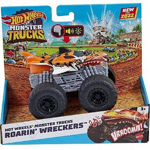 Машинка Hot Wheels Монстр трак Roarin' Wreckers Tiger Shark (HDX60 HDX62)