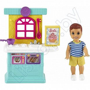 Кукла ​Barbie Skipper Малыш и кухня (GRP16)