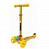 Самокат Y-Scoo Trio Diamond 120 Kaleidoscope Led yellow