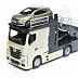 Автовоз Bburago Mercedes Benz Actros + машинка Bburago VW Polo GTI Mark 5 (18-31456/18-31458) beige