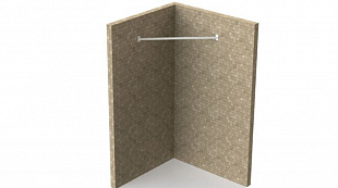 Турник настенный угловой Spektr Sport 1,2 м SP Т1У12 Тантум 3 white