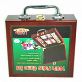 Сувенирный набор для игры в покер Zez Sport 6641-M1 (в чемодане)
