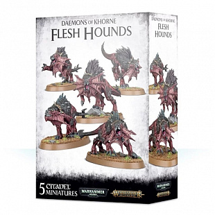 Миниатюры Games Workshop Warhammer Daemons of Khorne Flesh Hounds 97-62