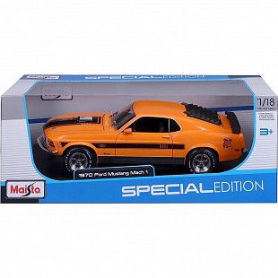 Машинка Maisto 1:18 1970 Ford Mustang Mach 1 (31453) orange