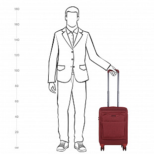 Чемодан средний Polar 24" Р1927 red