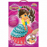 Набор для детского творчества Dalis Раскраска из пластилина Кукла Вика MC-204