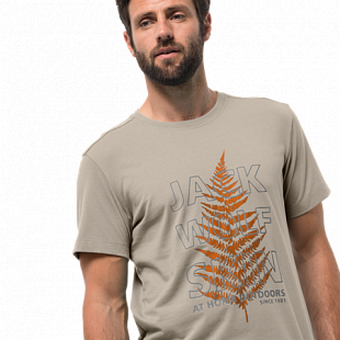 Футболка мужская Jack Wolfskin Island Hill T M dusty grey