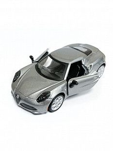 Машинка Bburago 1:32 Alfa Romeo 4C (18-43037) silver
