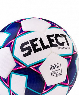 Мяч футбольный Select Tempo TB IMS №5 White/Blue/Violet